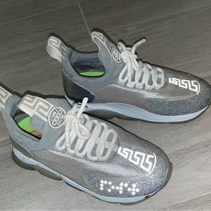 Silver Versace Chain Reaction Sneakers